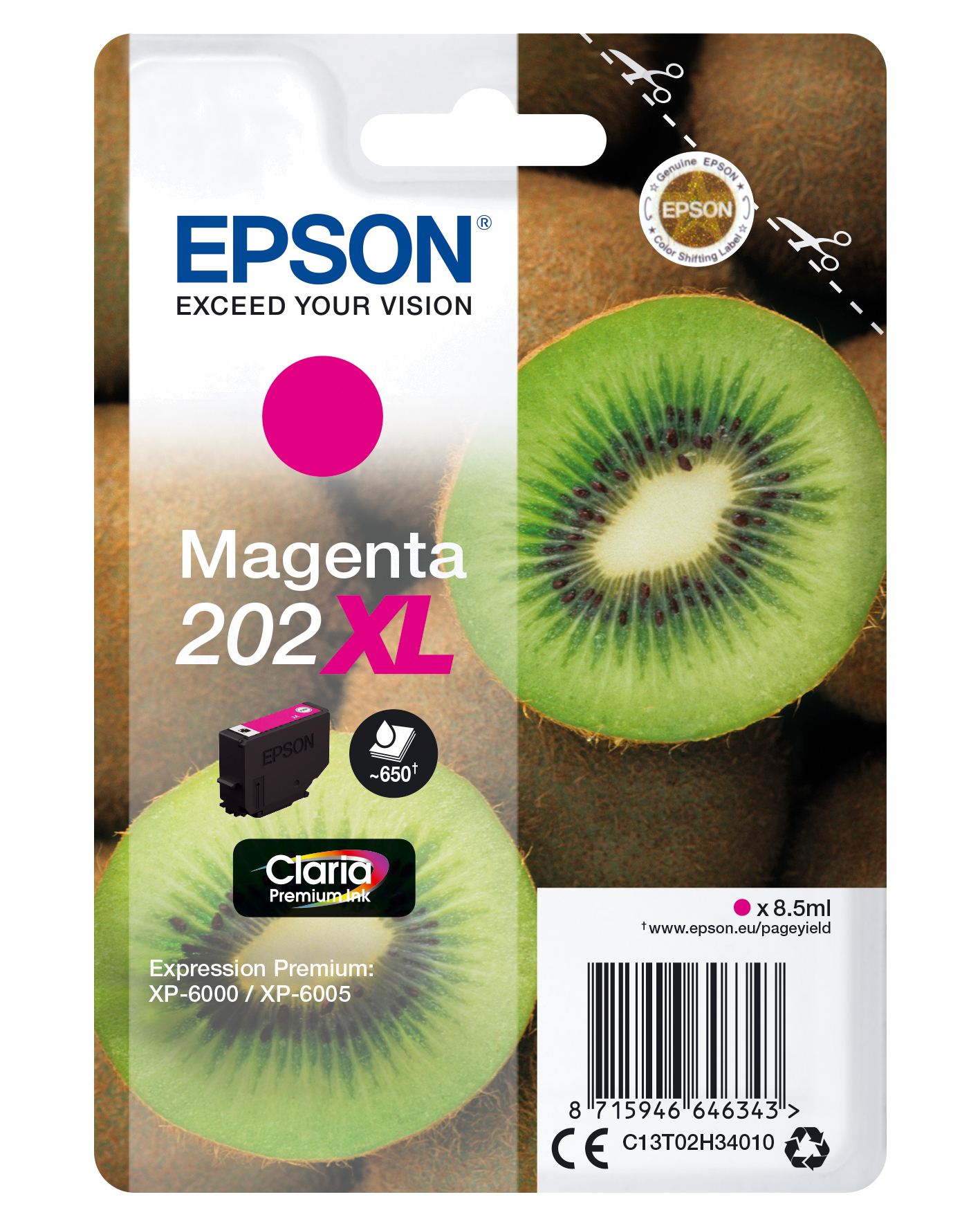 Tinteiro EPSON 202 Magenta XL - Expression Premium XP-600x | 610x