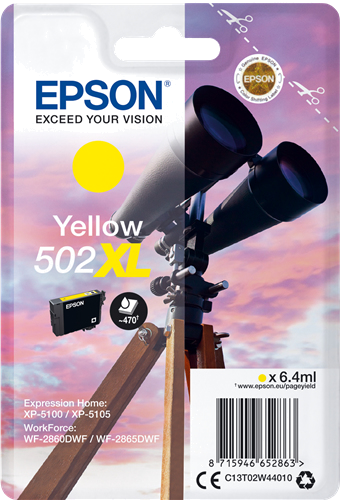 EPSON TINTEIRO AMARELO 502XL XP5100 | 05 | WF-2860DWF | 65DWF