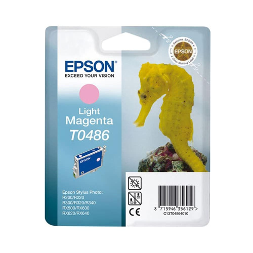 Tinteiro EPSON T0486 Magenta Claro - Stylus Photo R200 | 220 | 300 | 320 | 340,RX500 | 600 | | 620 | 640