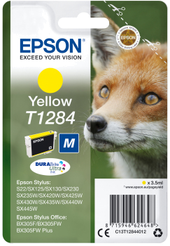Tinteiro EPSON T1284 Amarelo M - Stylus S22 | SX42xW | BX305