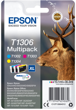 EPSON TINTEIRO PACK 3 CORES SX525 | 535 | 620 | B42 | 525 | 535 | 625F | 630 | 635