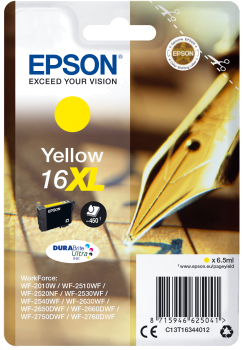 Tinteiro EPSON 16 Amarelo XL - WF-2010 | 251xx | 26xx | 27xx