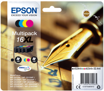 Tinteiro EPSON 16 Multipack 4 Cores XL - WF-2010 | 251xx | 26xx | 27xx