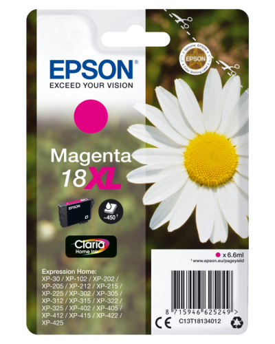 Tinteiro EPSON 18 Magenta XL - XP-30 | x02 | x05 | x12 | x15 | x22 | x25