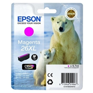Tinteiro EPSON 26 Magenta XL - Expression Premium XP-5xx | 6xx | 7xx | 8xx
