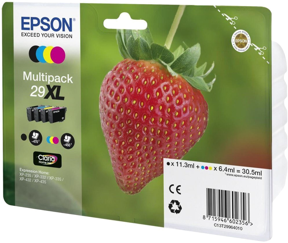 Tinteiro EPSON 29 Multipack 4 Cores XL - Expression Home XP -2xx | 3xx | 4xx