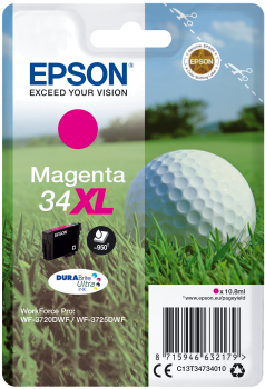 Tinteiro EPSON 34 Magenta XL - WorkForce Pro WF-3720 | 3725