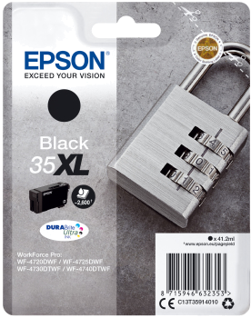 Tinteiro EPSON 35 Preto XL - WorkForce Pro WF-4720 | 4725 | 4730 | 4740