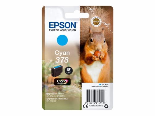 Tinteiro EPSON 378 Ciano - Expression Photo XP-8500 | 8600 | 15000