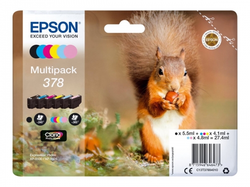 Tinteiro EPSON 378 Multipack 6 Cores - XP-8500 | 8600 | 8605