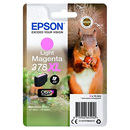 Tinteiro EPSON 378 Magenta Claro XL - Expression Photo XP-8500 | 8600 | 15000