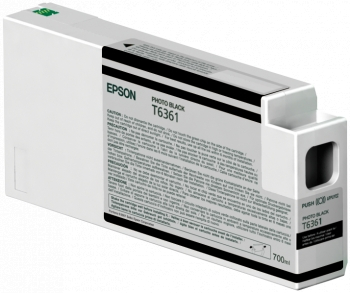 Tinteiro EPSON T6361 Preto Foto UltraChrome HDR 700ml - Stylus Pro 7700 | 7900 | 9700 | 9900 | WT790