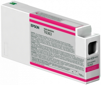 Tinteiro EPSON T6363 Magenta Vivo UltraChrome HDR 700ml - Stylus Pro 7700 | 7900 | 9700 | 9900 | WT790