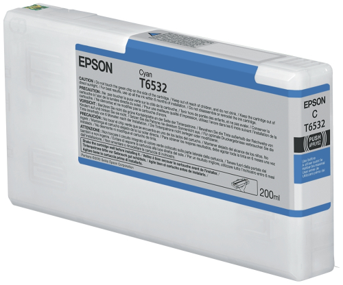 Tinteiro EPSON T6532 Ciano 200ml - Stylus Pro 4900 Serie