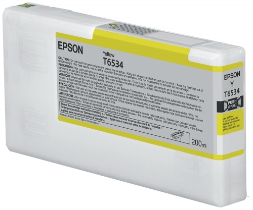 Tinteiro EPSON T6534 Amarelo 200ml - Stylus Pro 4900 Serie
