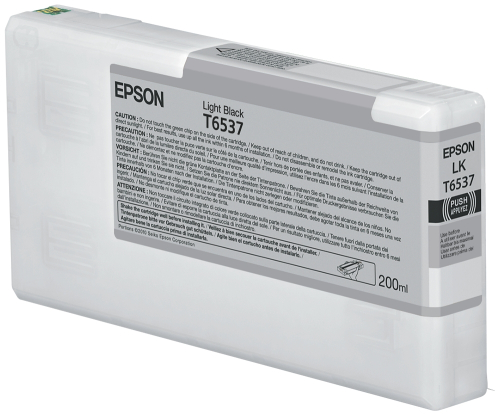 Tinteiro EPSON T6537 Cinzento 200ml - Stylus Pro 4900 Serie