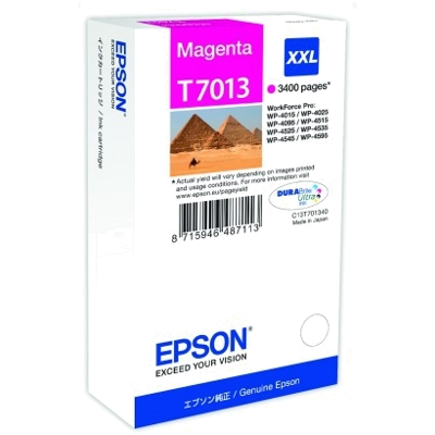 EPSON TINTEIRO MAGENTA XXL WP-4000 | 4500 CAP EXTRA #PROMO# VALIDA AO STOCK EXISTE