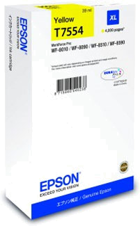 EPSON TINTEIRO AMARELO XL T7554 WF-8590 | 8090 | 8010 | 8510