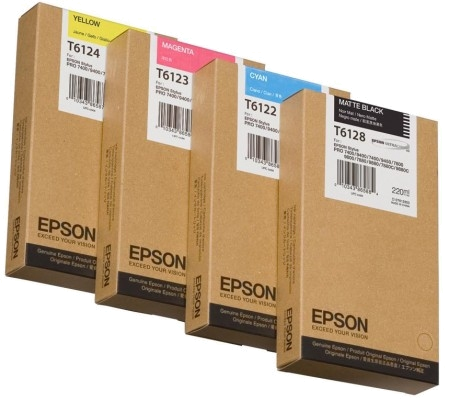 Tinteiro EPSON T6123 Magenta 220ml - Stylus Pro 7400 | 7450 | 9400 | 9450