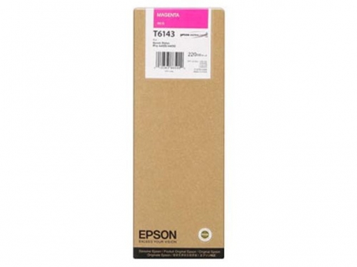 Tinteiro EPSON T6143 Magenta 220ml - Stylus Pro 7400 | 7450 | 9400 | 9450