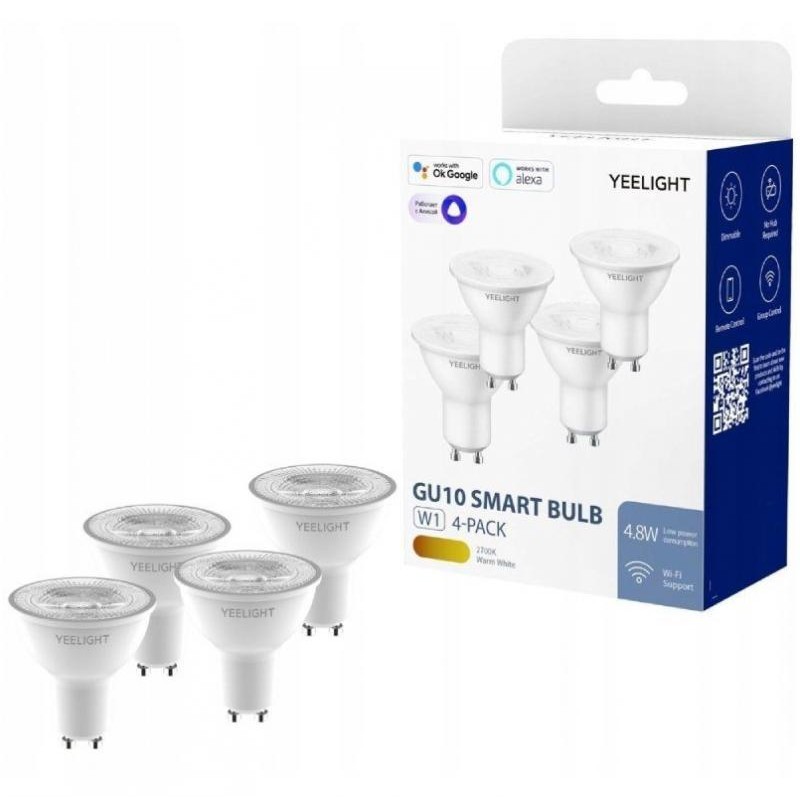 Foco LED Yeelight GU10 Bulb W1 (dimmable) - 4 pack