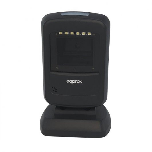 Leitor Códigos de barras APPROX Omnidirecional 2D S07DESK c | suporte,Preto - USB