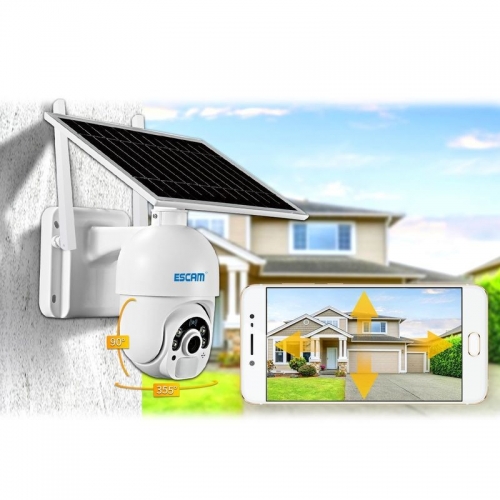 Câmera IP ESCAM QF 450 Solar 1080p 355º 4G | LTE
