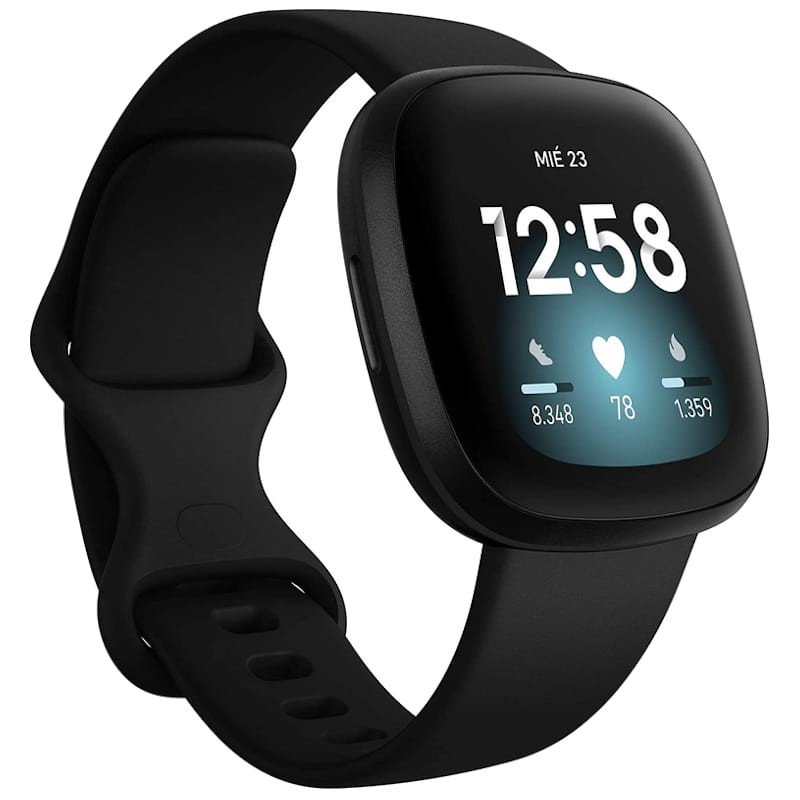 Smartwatch Fitbit Versa 3 1,58 polegadas AMOLED NFC 6 dias 5ATM