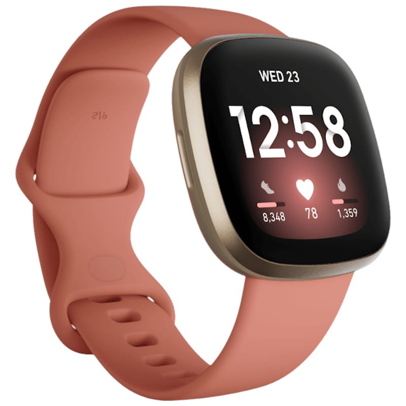 Smartwatch Fitbit Versa 3 1,58 polegadas AMOLED NFC 6 dias 5ATM