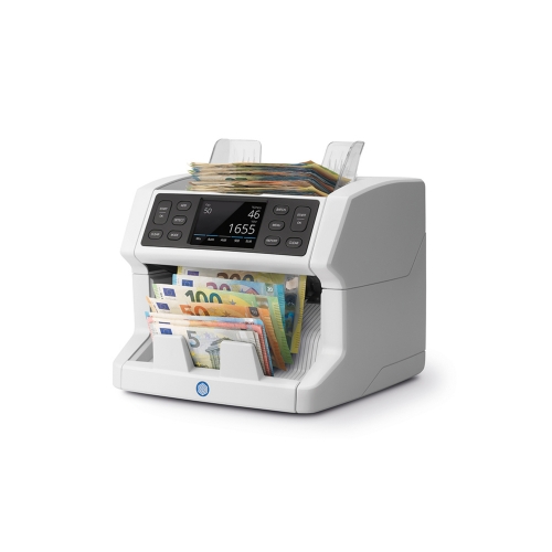 Contadora de Notas Safescan 2865-S - Conta notas mistas - Ecrã táctil - Capacidade até 500 notas - 1200 Notas por minuto - Detecção de Notas Falsas