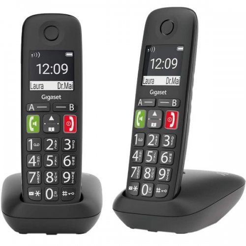 TELEFONE GIGASET E290 DUO BLACK