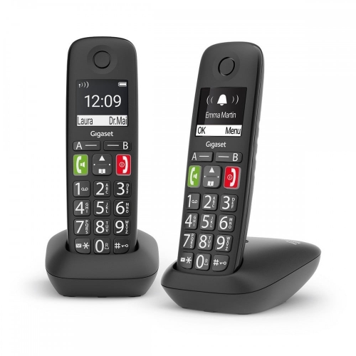 TELEFONE GIGASET E290 DUO BLACK