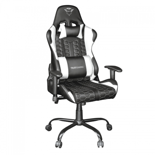 Cadeira Gaming TRUST RESTO GXT708 WHITE/ Preto