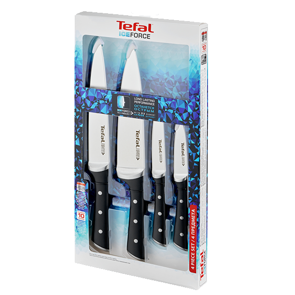 SET 4 FACAS TEFAL ICE FORCE - K2324S74