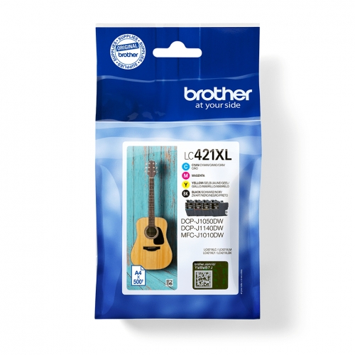 Tinteiro BROTHER LC421XLVAL Pack 4 cores - DCPJ1050DW | MFCJ1010DW