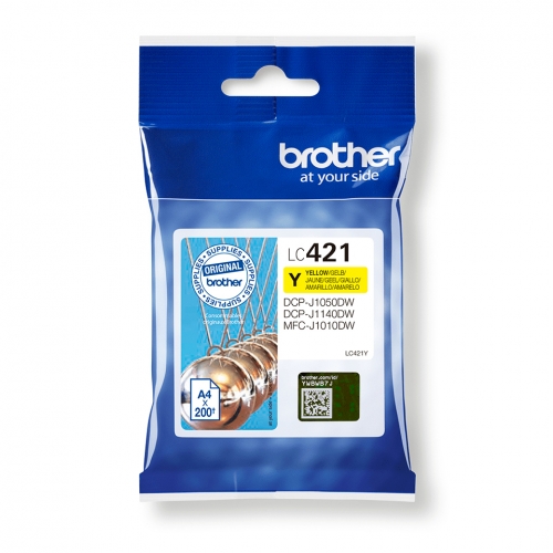 Tinteiro BROTHER LC421Y Amarelo