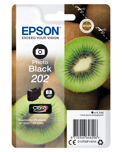 Tinteiro EPSON 202 Preto Foto - Expression Premium XP-600x | 610x