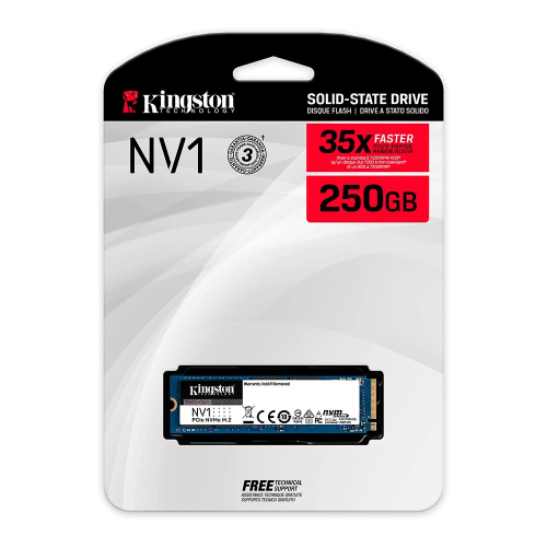SSD M.2 PCIe NVMe Kingston 250GB NV1-2100R | 1700W