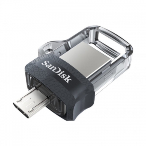 SanDisk Ultra Dual Drive m3.0 128GB USB 3.2 Preto/Prata - Unidade Flash USB