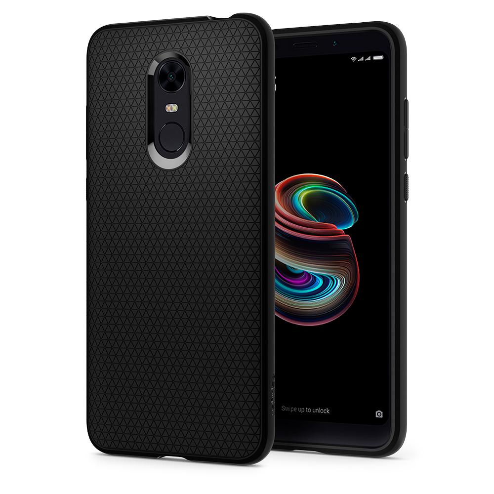 CAPA SPIGEN LIQUID AIR SLIM &SOFT XIAOMI REDMI NOTE 5 | 5 PLUS MATTE BLACK