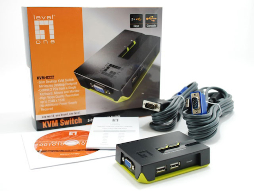 LEVELONE KVM SWITCH 2xPORTS USB