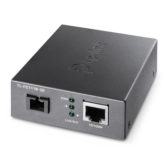 TP-LINK 10/100 MBPS RJ45 TO 100 MBPS SINGLE-M SC WDM BI-DIRECT FIBER CONVERTER