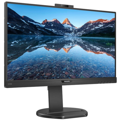 MONITOR PHILIPS IPS 24"(23.8) HDMI USB-C DOCKING COLUNAS WEBCAM HAS PIVOT 243B9H