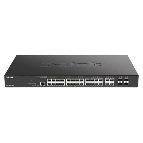 D-LINK SWITCH 24-PORT POE GIGABIT MANAGED + 4 COMBO 1000BASET | SFP