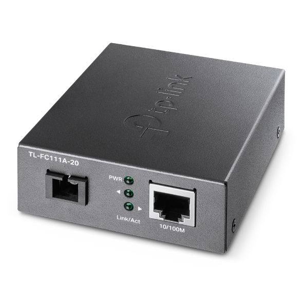 TP-LINK 10/100 MBPS RJ45 TO 100 MBPS SINGLE M SC WDM BI-DIRECT FIBER CONVERTER