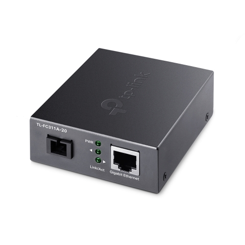 Media Converter TP-Link 1× 100Mbps SC Port,1× 10/100M RJ45 Port (Auto MDI/MDIX) 20 KM- TL-FC311A-20