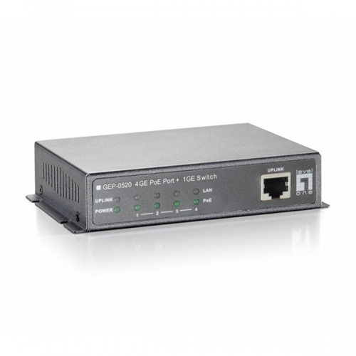 LEVELONE SWITCH 5x10 | 100 | 1000-4xPOE(POWER BUDGET 61.6W)