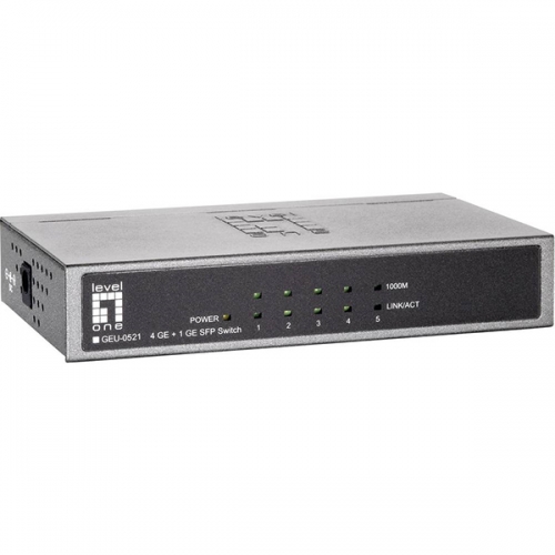 LEVELONE SWITCH 4x10 | 100 | 1000 + 1xSFP
