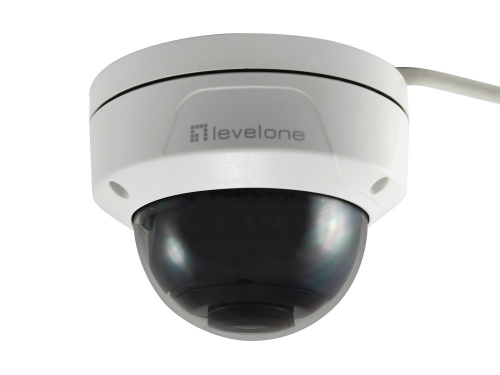 LEVELONE CAM FIXED DOME IP NETWORK 5MP H.265 | 264 802.3AF PoE
