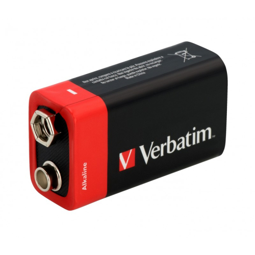 VERBATIM PILHAS ALCALINAS 9V 6LR61 1UNID